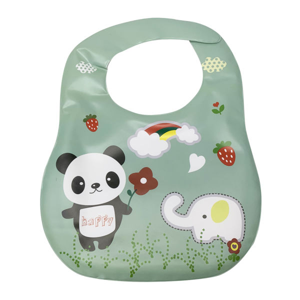 Imagen de Babero de PVC con diseño, varios colores, en bolsa