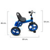 Imagen de Triciclo metal AZUL, con bocina y caramañola