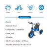 Imagen de Triciclo metal AZUL, con bocina y caramañola