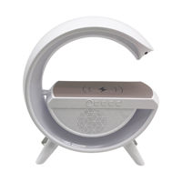 Imagen de Parlante bluetooth radio FM, con cargador inalámbrico para celular, en caja