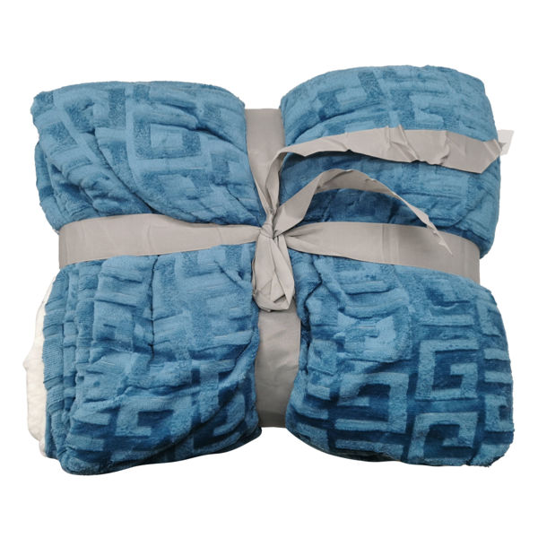 Imagen de Frazada manta polar con corderito, 1 plaza,con diseño varios colores