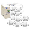 Imagen de Taza de vidrio con plato 215ml x6, en caja
