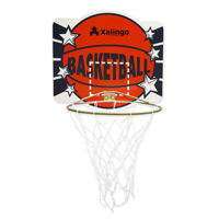 Imagen de Tablero de basket para pared, de madera, aro de metal 37cm, XALINGO, en caja
