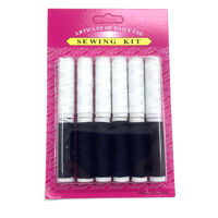 Imagen de Hilos x12 blanco y negro, en blister