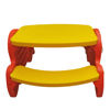 Imagen de Mesa de plástico con 2 bancos incorporados, diseño cangrejo XALINGO, en caja