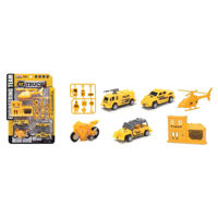 Imagen de Vehículos de construcción x5 con accesorios, en blister