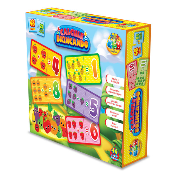 Imagen de Juego de mesa puzzle, matemática, en caja