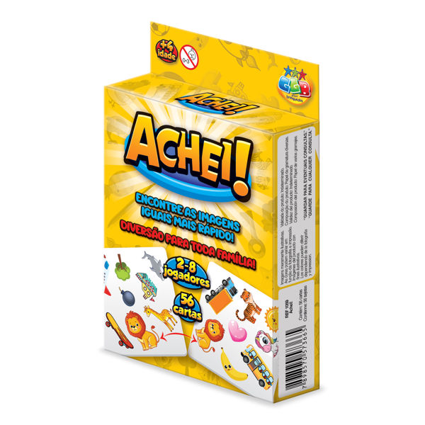 Imagen de Juego de mesa, encuentra las imágenes iguales, 56 cartas en caja