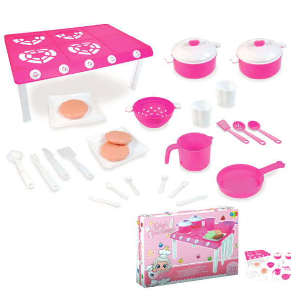 Imagen de Cocina mesada de plástico, con accesorios, en caja