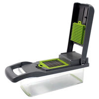 Imagen de Rallador mandolina multifunción, ralla, rebana, 5 cortes con depósito, en caja