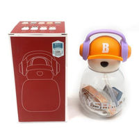 Imagen de Botella infantil con correa 650ml, en caja varios colores