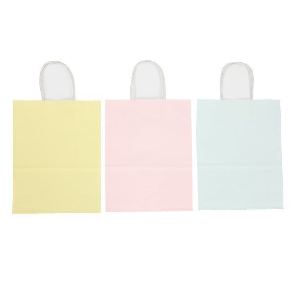 Imagen de Bolsa de regalo mediana opaca, en bolsa, PACK x12 varios colores