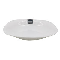 Imagen de Plato vidrio opal hondo, línea HUDSON, CAJA x36