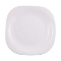 Imagen de Plato vidrio opal llano, línea HUDSON, CAJA x36