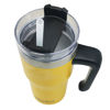 Imagen de Vaso térmico doble pared 600ml, sorbito de plástico Berlina AMARILLO