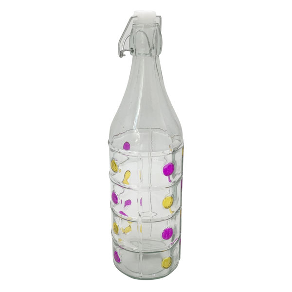 Imagen de Botella de vidrio, cierre hermético 750ml, varios diseños