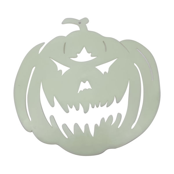 Imagen de Adorno fluorescente calabaza, para colgar en bolsa