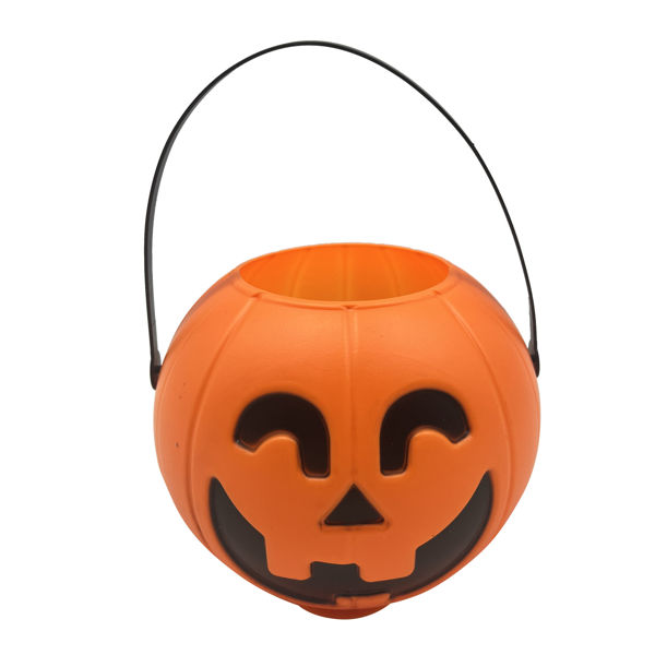 Imagen de Balde calabaza de plástico con luz y sonido, 3AA