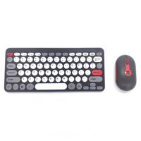 Imagen de Mouse ergonómico y teclado inalámbricos 2.4GHz, en caja, varios colores