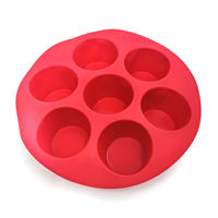 Imagen de Molde de silicona para cupcakes x7, en bolsa