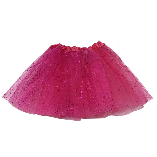 Imagen de Disfraz pollera de tul, con 20 leds, en bolsa varios colores con brillantina