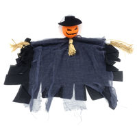 Imagen de Adorno para colgar, espantapájaros calabaza, en bolsa