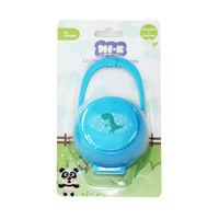 Imagen de Estuche de plástico para 2 chupetes, en blister MI-K, 2 colores