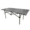 Imagen de Mesa enrollable rectangular de aluminio pintado plegable, portátil, en bolsa varios colores