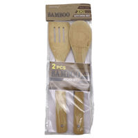 Imagen de Cuchara de madera bambú x2, en bolsa