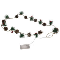 Imagen de Luces led x18, con piñas, 2AA en bolsa