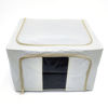 Imagen de Caja organizadora de TNT plegable 2 cierres y visor, en bolsa, 2 colores