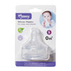 Imagen de Tetina de silicona x2 anticólicos boca ancha, talle S M L, en blister MOMEASY