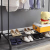 Imagen de Mueble perchero doble con zapatera de metal, en caja