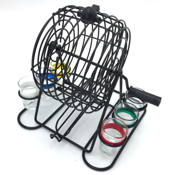 Imagen de Bingo con 6 shots, bolillero de metal, en caja