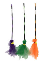 Imagen de Disfraz escoba de bruja, tul de colores