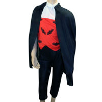 Imagen de Disfraz de vampiro, pantalón, capa y cuello, en bolsa
