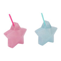 Imagen de Vaso con sorbito, de plástico en bolsa, varios colores