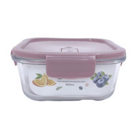 Imagen de Vianda recipiente de vidrio, cierre hermético, 700ml en bolsa, varios colores