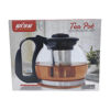 Imagen de Tetera de vidrio con infusor de metal, 1200ml, en caja, varios colores