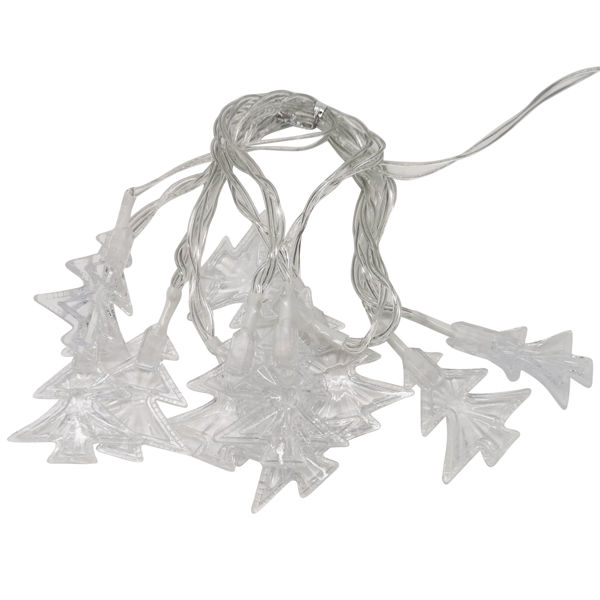 Imagen de Luces led x10 árboles cálidas, 2AA 2 metros en bolsa