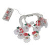 Imagen de Luces led x10 Papá Noel cálidas, 2AA 2 metros en bolsa