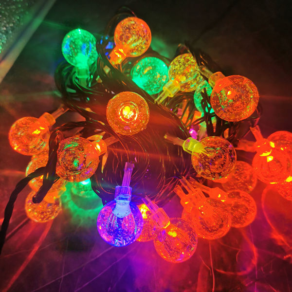 Imagen de Luces led x40, bolas de colores, 220v 8 metros, extensible en caja