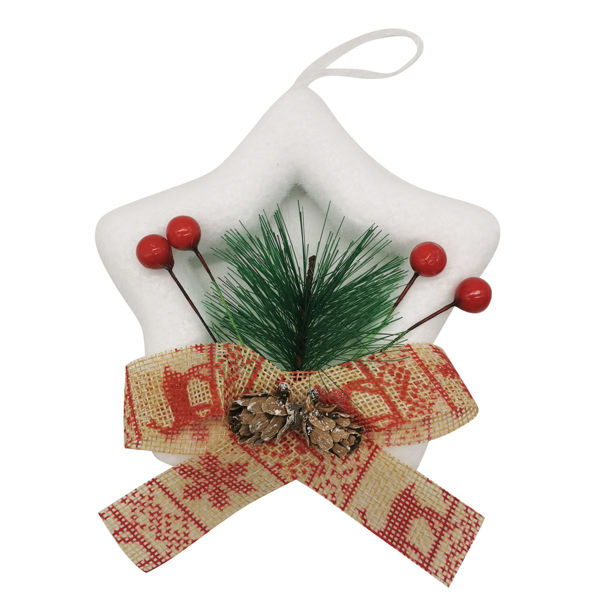 Imagen de Adorno navideño estrella, en bolsa
