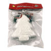 Imagen de Adorno navideño de espuma, árbol blanco, en bolsa