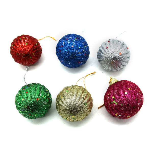 Imagen de Bolas navideñas x6, 4cm en bolsa