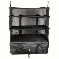 Imagen de Neceser para viaje, organizador de valija plegable para colgar, en bolsa