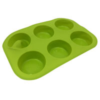 Imagen de Molde de silicona para cupcakes x6, varios colores