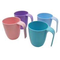 Imagen de Taza de plástico x4, colores surtidos