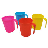 Imagen de Taza de plástico x4, colores surtidos