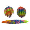 Imagen de Juguete antiestrés de plástico, rejilla extensible, PACK x12, varios colores